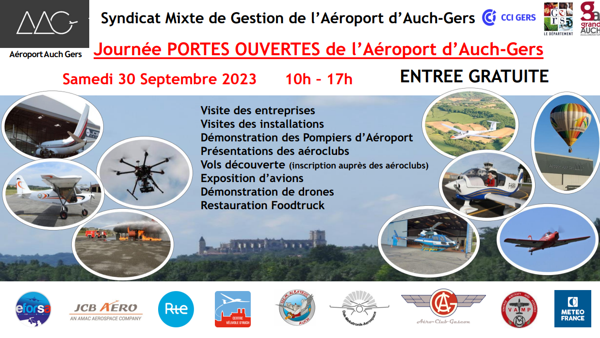 Aeroport d'Auch GERS JPO 2023