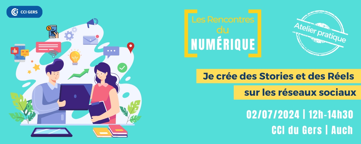 rencontres du numérique- - atelier  stories  CCI GERS